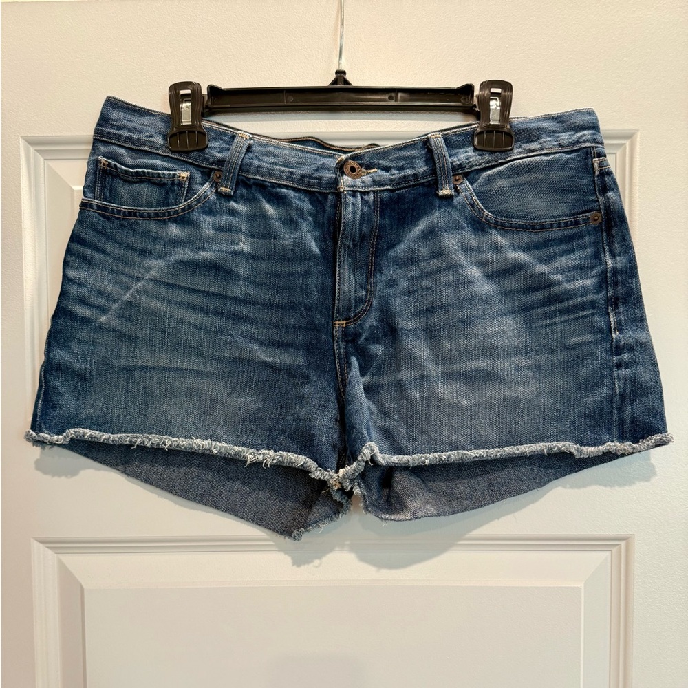 Lucky Brand Blue Jean Shorts with Frayed Hem